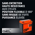 GP-PRO Gel-Batterie 12V 9Ah GB9-B – Wartungsfreie Motorradbatterie mit 120A Startstrom – Bild 7