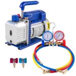 VEVOR Vakuumpumpe 3 CFM 1/4 HP – Professionelles HVAC-Set mit Sammler-Messgerät