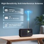 ROCAM DAB+/FM Digitalradio mit Bluetooth 5.0 – 3000-mAh Akku & 8W Hi-Fi Sound – Bild 4