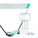 ENOVI EasyGo Badminton Set – Komplettes Federball-Doppelset mit Netz & Tasche