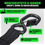 Rhino USA Selbstaufrollende Spanngurte 2er-Pack – 540kg Bruchfestigkeit für sichere Ladungssicherung – Bild 4