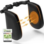 FLIPLINE Auto-Kopfstütze mit schwarzen Nähten – ergonomische Nackenstütze für Kinder & Erwachsene