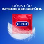 Durex Gefühlsecht Extra Feucht Kondome 30er Pack – Dünne Präservative mit Silikongleitgel – Bild 2