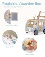 ROBUD Lauflernwagen Holz – Multifunktionales Aktivitätszentrum für Babys ab 10 Monaten – Bild 5