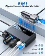 JOYROOM 210W KFZ Zigarettenanzünder Verteiler 9-in-1 – Schnelles Laden für 9 Geräte – Bild 2