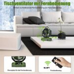 Timiyou Camping Ventilator 10000mAh mit LED – Tragbar & leise für Outdoor & Zelt – Bild 2