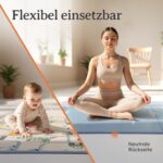 Laleni Krabbelmatte 120x150 cm – Wasserdichte Spielmatte Baby mit Wärmeschutz – Bild 8