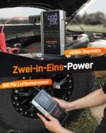 WOLFBOX 4000A Starthilfe & Luftkompressor – 88.8Wh Powerbank für Fahrzeuge & Mobile Geräte – Bild 2