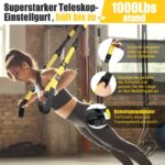 COFOF Schlingentrainer Set – Ganzkörpertraining für zuhause mit Türanker & Tragtasche – Bild 3