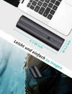 anngrowy Kabellose Elektrische Luftpumpe mit 2×2000mAh – Schnellfüll Inflator für Pool & Luftmatratze – Bild 3