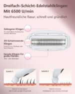 houpoo 3-in-1 Intimrasierer für Frauen – Elektrischer Nass-Trockenrasierer IPX7 – Bild 3