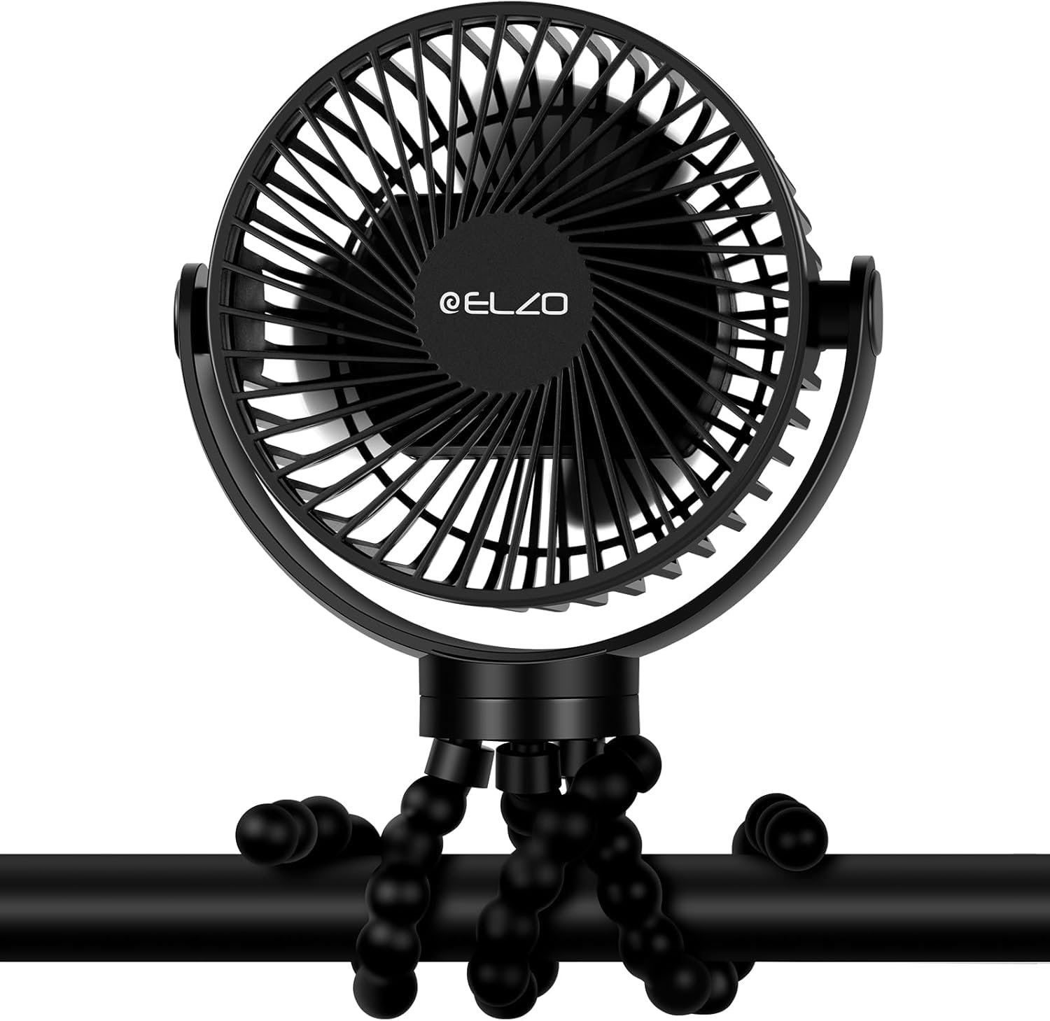 71okP5DYHjL._SY1459_.jpg ELZO 12000mAh USB-Ventilator mit Powerbank – 65h Laufzeit & 360° Drehung – Bild 1
