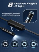 Acoath Endoskopkamera 1920P HD mit 8 LEDs – IP67 Inspektionskamera für Android & iOS – Bild 4