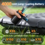iFunSky Elektrische Luftpumpe 4000mAh – Akku-Pumpe mit LED für Luftmatratze & Camping – Bild 5