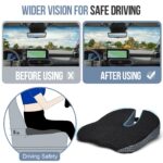 Ajiteogy Keilkissen für Fahrer – Memory-Foam Autositzkissen mit ergonomischem Weil-Design – Bild 6