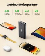 JIGA Power Bank 27000mAh mit 22,5W PD-Schnellladung – Tragbares Ladegerät für iPhone & Android – Bild 3