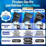 NEXTCOVER FoldOne 100cm Faltschloss – SteelSecure Technologie für maximale Fahrradsicherheit – Bild 4
