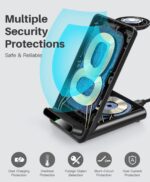 YLLZI 3-in-1 kabelloses Ladegerät – Induktive Ladestation für iPhone, Apple Watch & AirPods – Bild 3