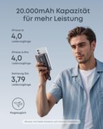 Anker Zolo Powerbank 20000mAh 30W – Ultra-schnelles Laden mit integriertem USB-C Kabel – Bild 3