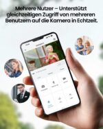 CZEview 2K Überwachungskamera Aussen mit Akku – 300° PTZ, Farbige Nachtsicht & 2-Wege Audio – Bild 7