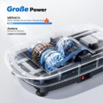 MERACH Vibrationsplatte – Kompakt, leise Trainingsplatte mit Fernbedienung & LED-Display – Bild 5