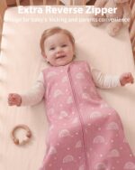 FIEMOL Baby Schlafsack 0.5 Tog – 3er Pack Baumwolle Sommer für Neugeborene bis 24 Monate – Bild 3