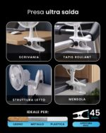 Pro Breeze Mini Clip Ventilator 20 cm – Leise Kühlung mit 360° Rotation für Schreibtisch & Schlafzimmer – Bild 4