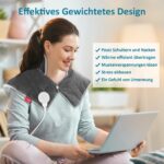 Comfytemp Gewichtetes Nackenwärmekissen mit 9 Heizstufen – Entspannung für Nacken & Schultern – Bild 2