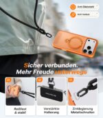 TORRAS Handykette Universal Verstellbar – Robustes Smartphone Umhängeband mit Metallschnalle – Bild 2