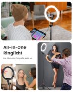 Acrhkoor 10,2" Ringlicht mit 192 cm Aluminium-Stativ – Professionelles LED-Licht für Content Creation – Bild 8