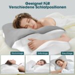 Fwiull Ergonomisches Nackenkissen Memory Foam – Orthopädische Nackenstütze für erholsamen Schlaf – Bild 3
