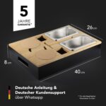 NewHabitat Couchbar Snackbox aus Bambus – Personalisierbar mit Gravur & Geschenkbox – Bild 2