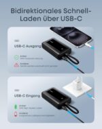 Anker Zolo Powerbank 20000mAh 30W – Ultra-schnelles Laden mit integriertem USB-C Kabel – Bild 5