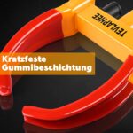 Tevlaphee Radkralle mit Sicherheitsschloss & 3 Schlüsseln – Diebstahlsicherung für PKW & Anhänger – Bild 3