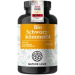 Nature Love Bio Schwarzkümmelöl 240 Kapseln – 1000mg hochdosiert für 4 Monate