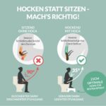 Hey Nature HOCA Medizinischer Toilettenhocker – Natürliche Hilfe bei Hämorrhoiden & Verstopfung – Bild 4