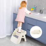 Growaystory Tritthocker Kinder 2 Stufen – Klappbar, rutschfest & sicher für Bad & Küche