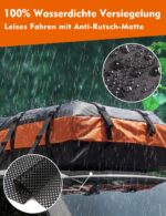 FIVKLEMNZ Dachbox 21 Kubikfuss – Wasserdichte Dachtasche für alle Fahrzeuge – Bild 2