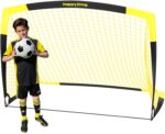 Happy Jump Pop-Up Fussballtor 152x110 cm – Faltbares Trainingstor für Garten & Familie