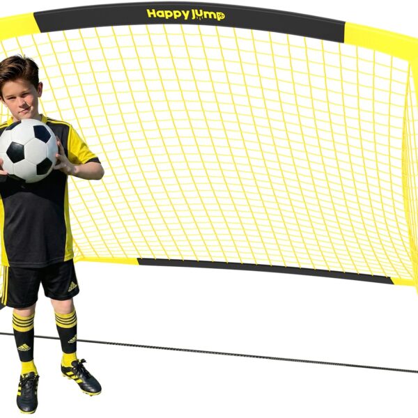 Happy Jump Pop-Up Fussballtor 152x110 cm – Faltbares Trainingstor für Garten & Familie