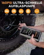 NACKEO 8000A Jump Starter mit Kompressor 160PSI – Auto Starthilfe Powerbank für Benzin & Diesel – Bild 3