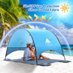 Flycoop Strandmuschel mit UPF 50+ – Beach Canopy 230×150×135 cm für 3–4 Personen – Bild 5