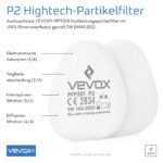 VEVOX® Atemschutzmaske A1P2 – Professioneller Schutz vor Gasen, Dämpfen & Feinstaub – Bild 8