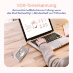 jeeber 360° Babyphone mit Kamera, 4" IPS Display & WLAN App – Nachtsicht, Bewegungsmelder – Bild 6