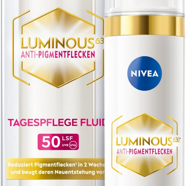 NIVEA Luminous630 Anti-Pigmentflecken Tagespflege Fluid LSF50 – 40 ml