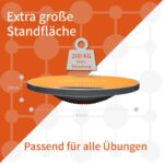 DH FitLife Balance Board Ø 42cm mit Griffen – Gleichgewichtstrainer bis 200kg – Bild 2