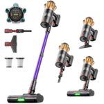 FDUXUD Akkustaubsauger 600W 50kPa – Kabellos mit 70Min Laufzeit & Anti-Tangle-Bürste