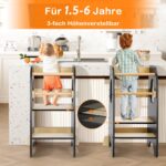 Growaystory Lernturm ab 1 Jahr – 3-stufig höhenverstellbar mit Kippschutz – Bild 9