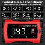 HTRC 16A Autobatterie Ladegerät 6V/12V/24V – Intelligent für PKW, Motorrad & Boot – Bild 5