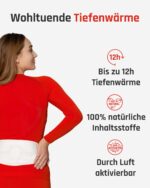 TerraTherm Wärmegürtel – 12h Tiefenwärme mit Aktivkohle & Eisenpulver für Rücken & Unterleib – Bild 2